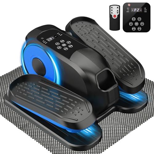 Image of Mini Under Desk Elliptical Low Impact Electric Leg Exerciser As Seen on TV While Sitting for Seniors with Non-Slip Mat Quiet & Portable for Home and Office