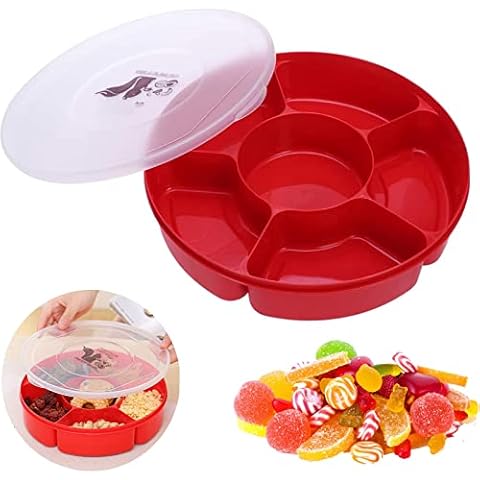 Recipiente para Servir Dulces y Nueces con Tapa Cover