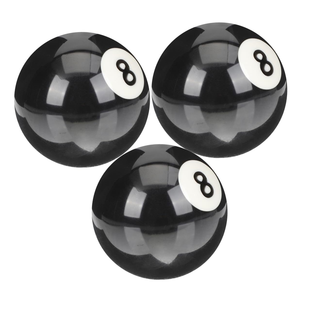 HANABASS 3Pcs Resin Billiard Ball Replacement Pool Balls for Table Games Durable Scratch Resistant Design for Billiards and Skill Improvement