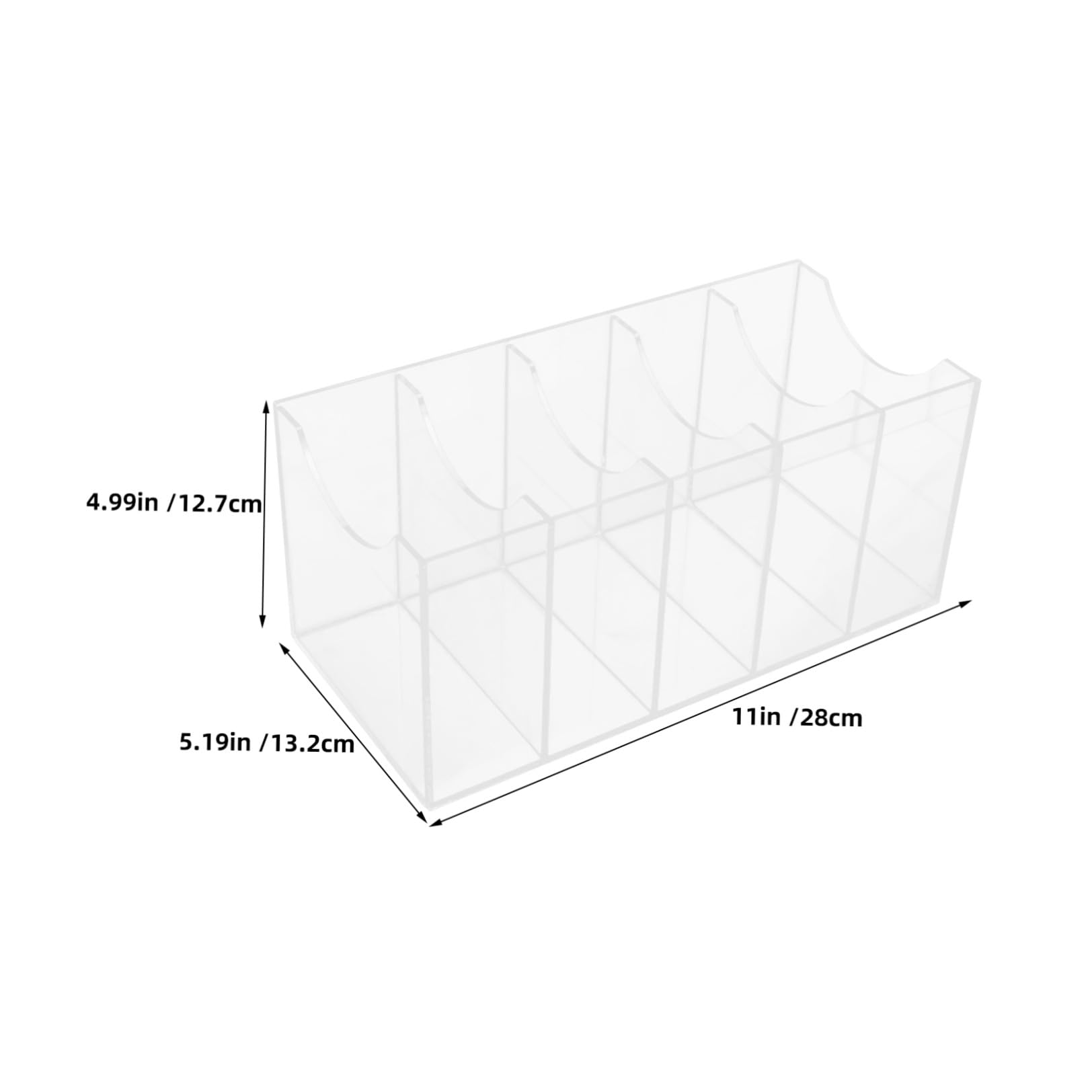 Hemobllo 2 Pezzi Organizer per Cinture Porta Cinture in Acrilico a 5 Scomparti Trasparente per Cravatte e Cintura per Cassetto e Esposizione in Negozio