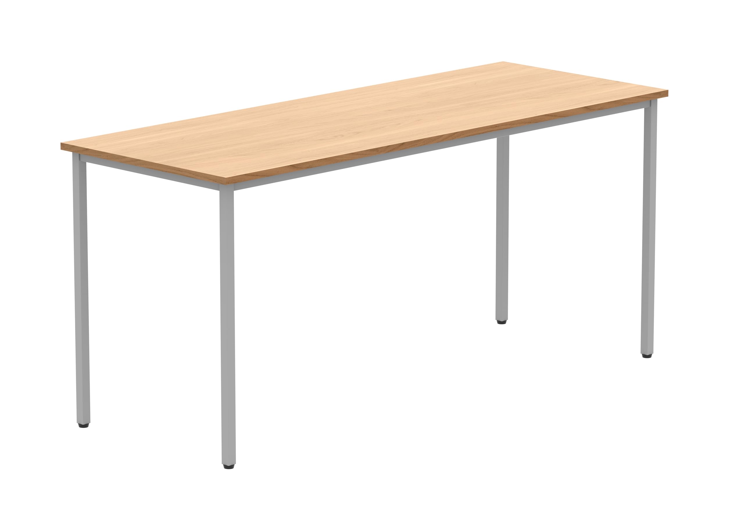 Office Hippo Essentials, Sturdy & Robust Computer, Stylish Home Office, Ideal Desk Table for Any Work Space, Height Adjustable Feet, 5 Year Guarantee, Norwegian Beech, 160 x 60 cm