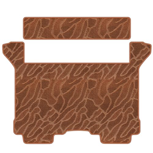 Aviles アルファード ヴェルファイア 20系 セカンド サード用 ラグマット【16色から選択】(06:ウェーブ × ブラウン)