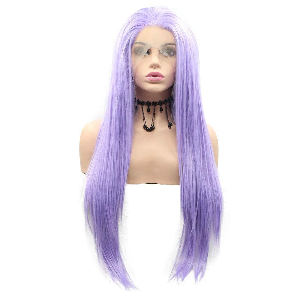 Lace Front Wig Glueless Purple High Heat Resistant Outre Glueless HD Lace Front Wig - CASTINE – Ebonyline main image 2