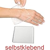  1x Platte Smart Gel Druckschutzplatte Kosmetex aus Gel selbstklebend, quadratisch, dick, klar, 4mm