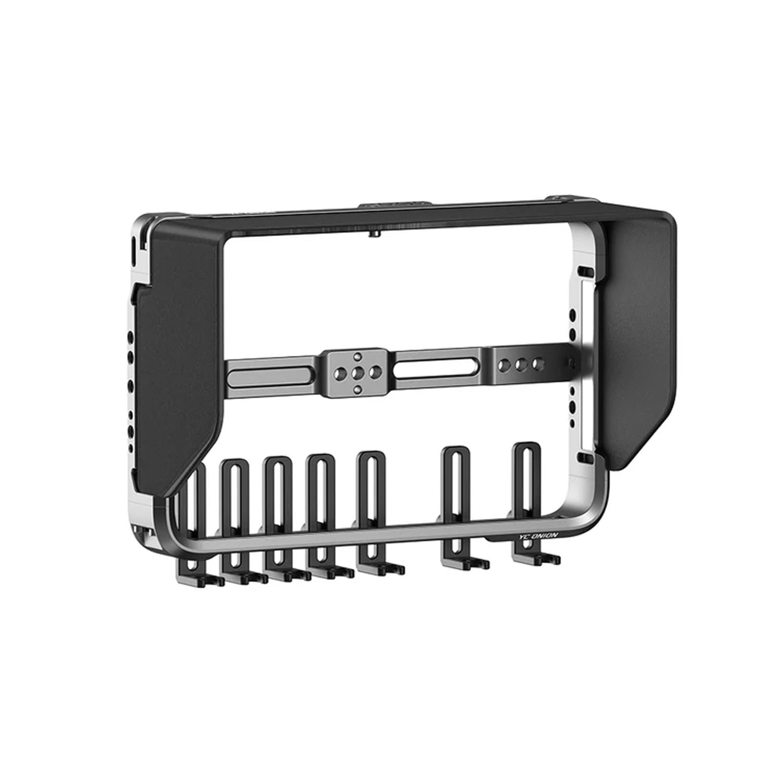 YC Onion Full Cage Bracket for YoloBox Ultra, Adjustable Cable Clamps, Aluminum Alloy Multi-Mount with Universal 1/4 Screw Hole, with Sunshade and