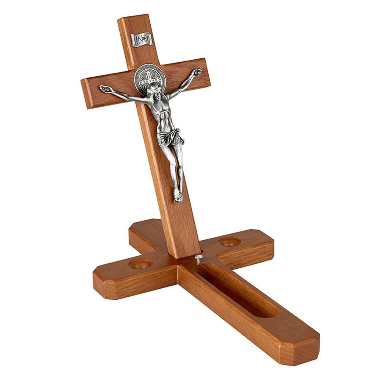 Amazon.com: Christian Brands Saint Benedict Sick Call Crucifix Set