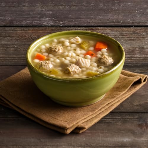 Image of Progresso Traditional Chickarina Canned Soup, 19 oz | White Meat Chicken, Pearl Pasta, Tiny Pork & Turkey Meatballs, 120 Calories per Serving, No Artificial Flavors or Colors