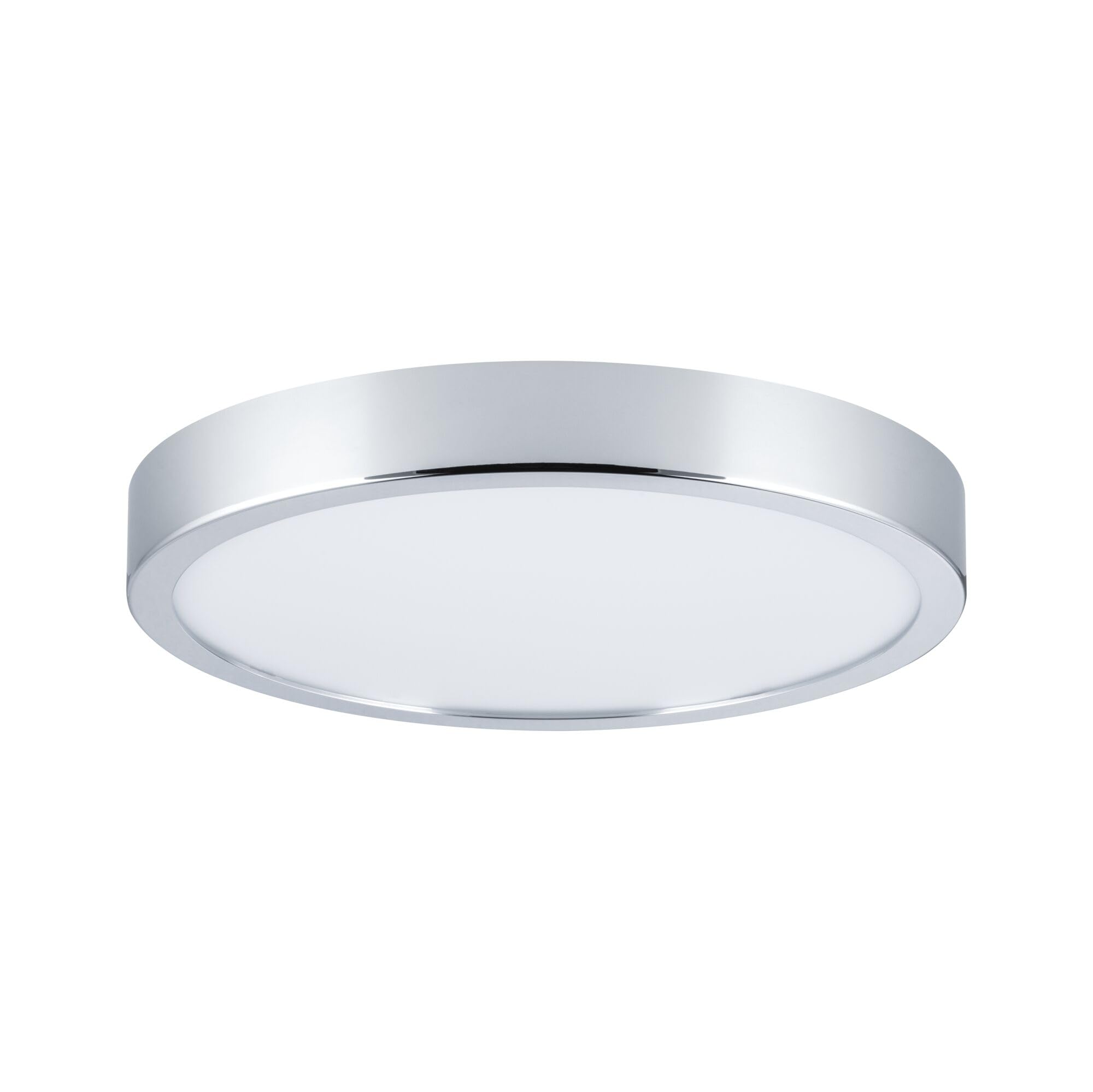 Paulmann 70882 Deckenleuchte LED Panel Aviar Deckenlampe flach Deckenlicht IP44 spritzwassergeschützt 20W Badezimmerlampe Chrom inklusive Leuchtmittel