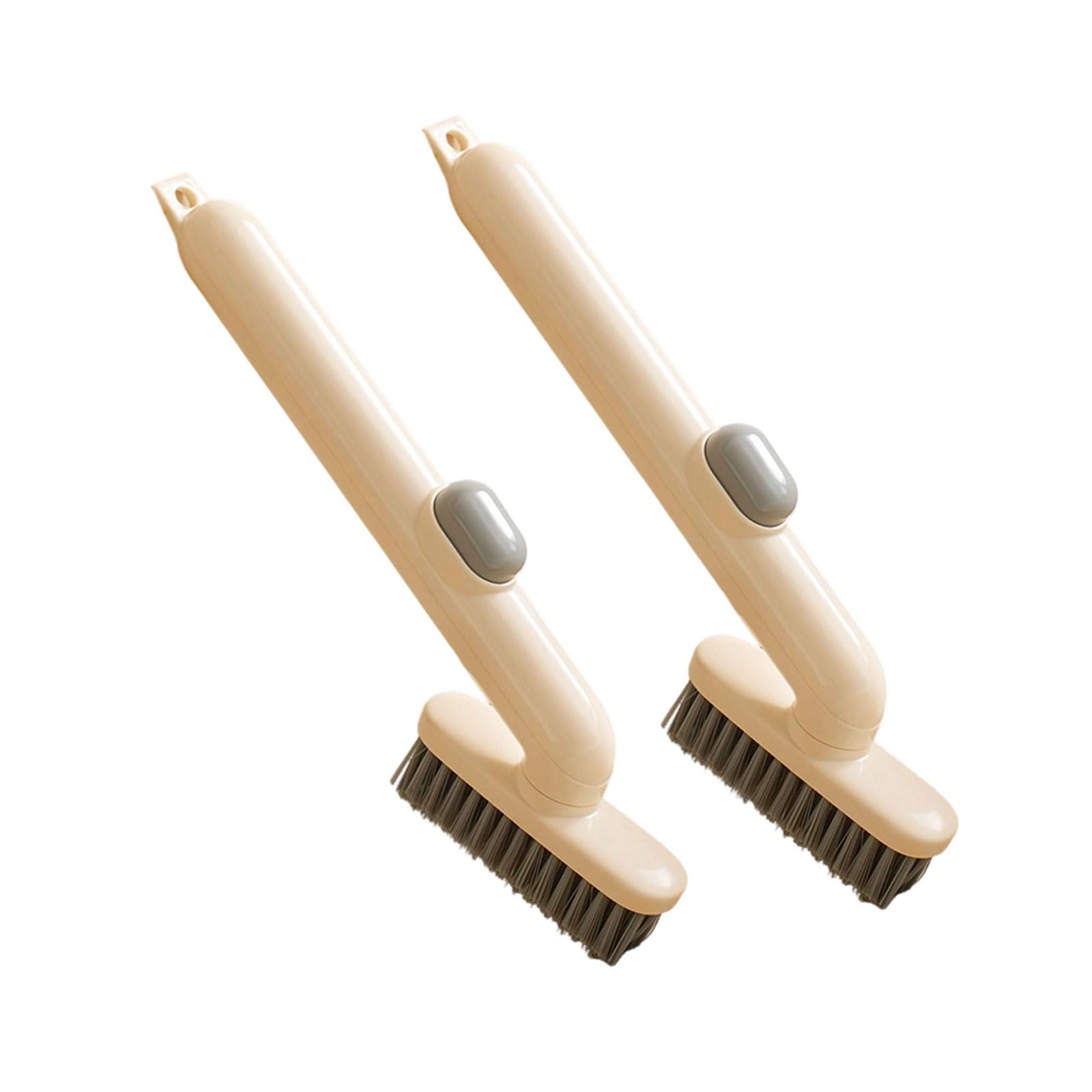 Space Saving Rotating Scrub Brush 2PCS for Stubborn Stain of Tiles Sinks and Bathroom Floor Window Crevices Multipurpose Scrub Brush