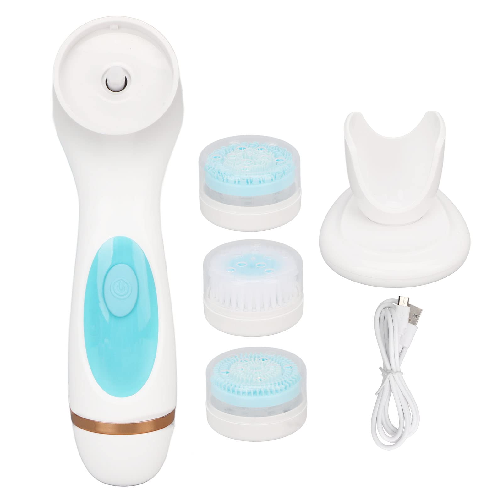 Elektrischer Gesichtsreiniger, Hochfrequenz-Vibration, Milde, Hautfreundliche, Elektrische Silikon-Gesichtsbürstenmassage für den Haushalt