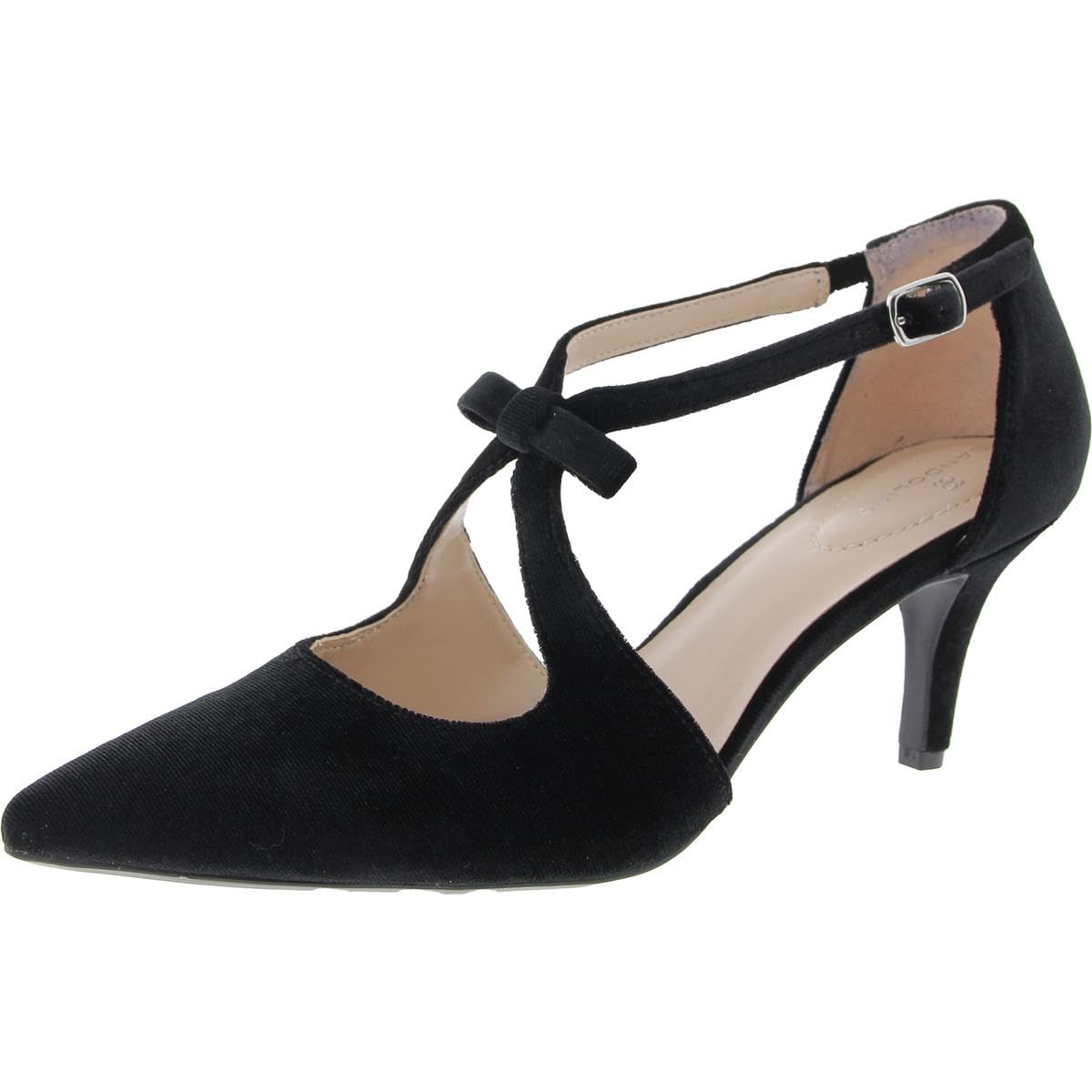 Bandolino Women's Zeffer Pump, Black Velvet 001, 5 UK