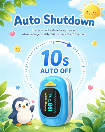 Healthtree JKS50A fingertip Pulse Oximeter with Small Finger Clip, SpO2 Blood Oxygen Monitor with OLED Display, Heart Rate Monitor, Portable O2 Saturation Tracker for Family Daily Health Monitoring - Image 5