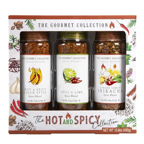 Die Gourmet-Kollektion – Scharf und würzig, gemischte Kräuter und Gewürze | Sriracha-Gewürzmischung | Zitronenpfeffer-Gewürzmischung | Salt and Pepper Seasoning Mix