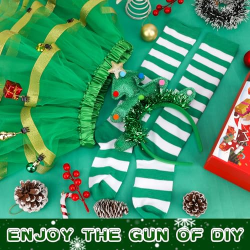 Disfraz Árbol de Navidad para Niñas, 15 Piezas miniatura 4