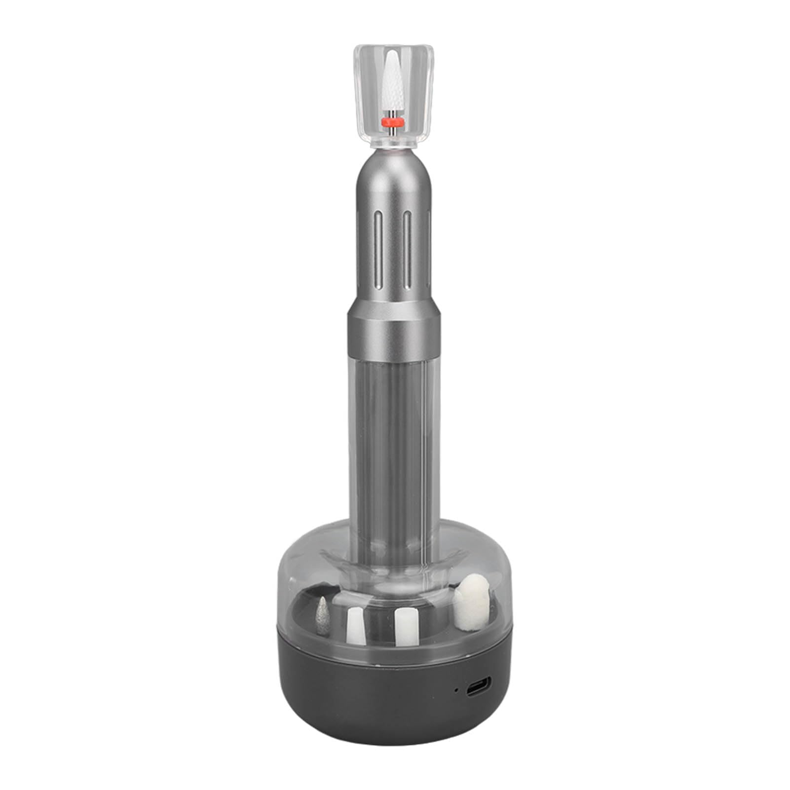 Professional Manicure Pedicure Kit with Cordless Electric Nail Drill Set, 5 Speeds Hand Foot Care Tool for Nail Grind Trim Polish, Nail File with Bits