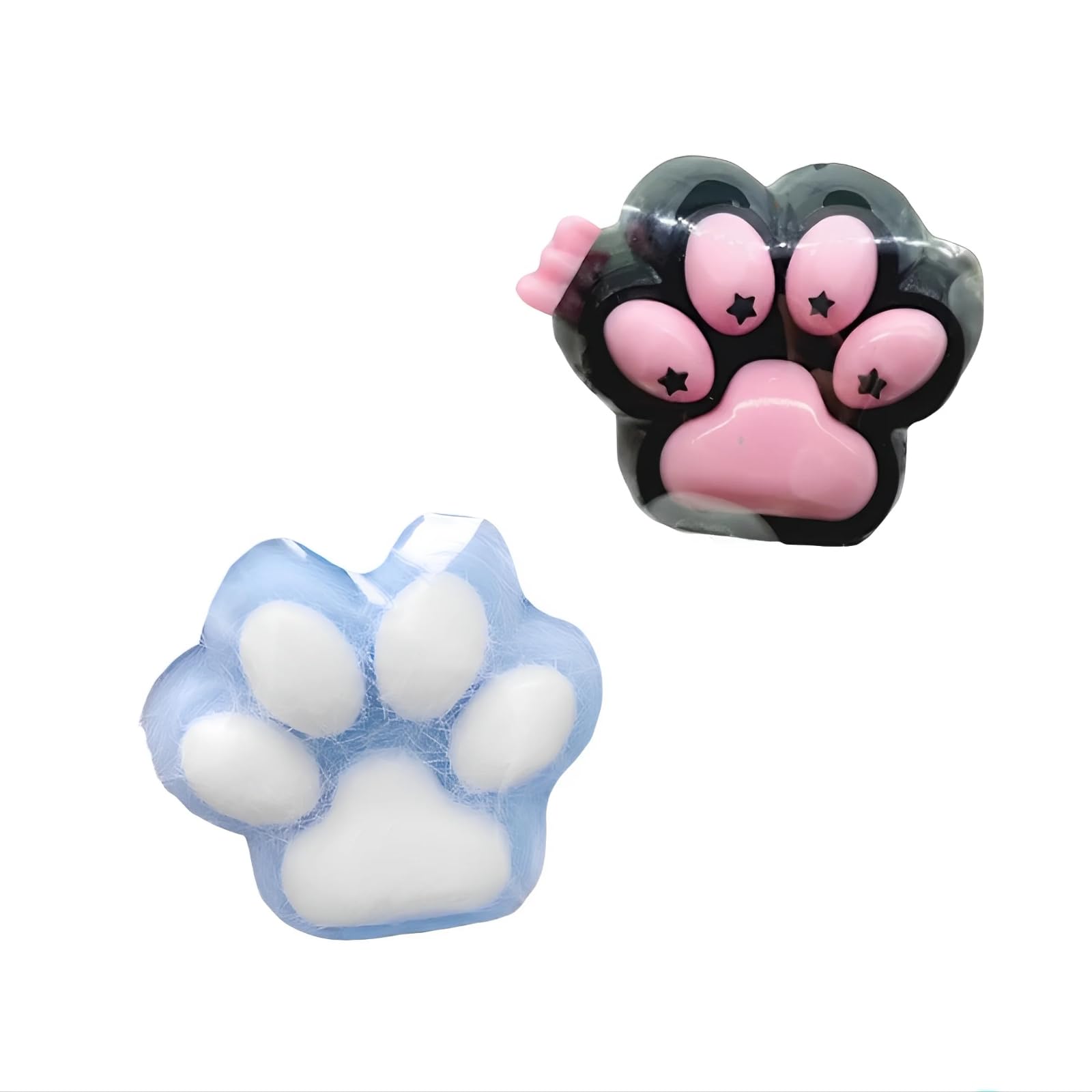 ZMaglorian 2 Pack Cat Claw Soft, Soft Claw, Soft Cat's Claw, Cute Soft, Cat Claw Squeezing Toy, Stress Relieving Finger Toy for Children and Adults