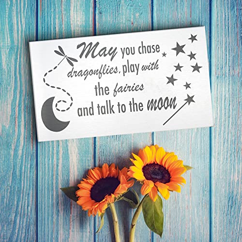 Jennygems Nursery Decor, May You Dance With Dragonflies And Play With Fairies Wooden Sign, Fairy Decoration, Made In Usa #TOP5