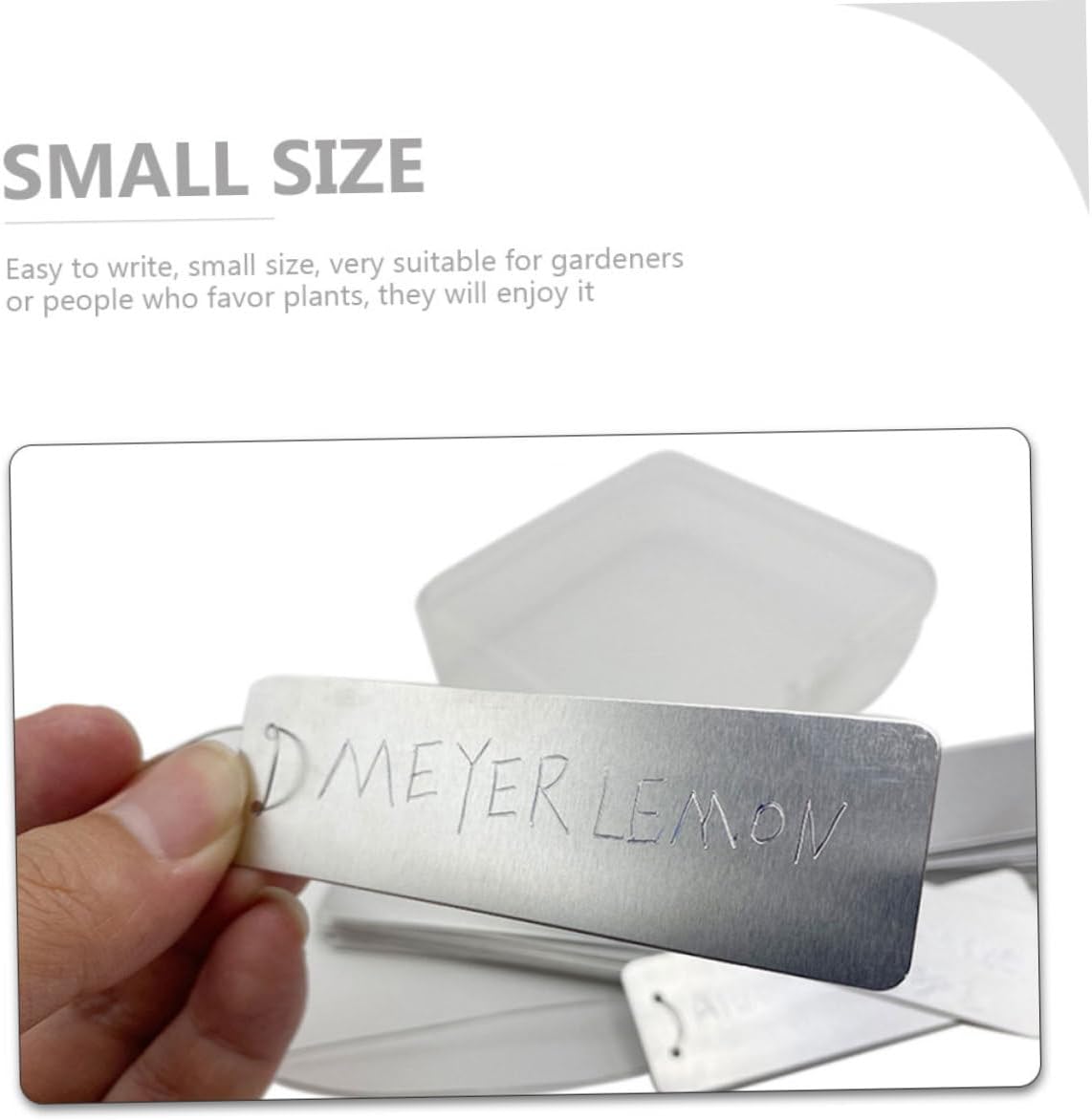 BESTonZON 100pcs Metal Plant Labels Garden Tags Reusable Plant Name Tags for Outdoor and Succulents Sturdy