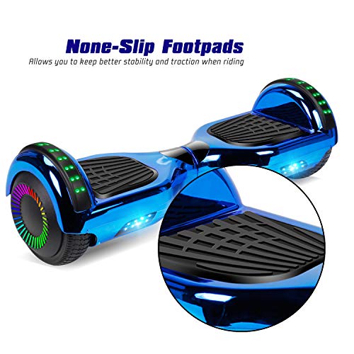 Felimoda 6.5" Hoverboard for Kids and Adult Two-Wheel Self-Balancing Scooter- UL2272 Certificated, withColorful RGB Flash LED Lights - Thumbnail 7