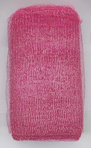 Just Flowers 15Mtr Pink Mesh Net for Bouquet Decor, Gift Wrapping, Party Decoration, Mandir Decoration, Fruit Packing & Trousseau Gift Packing (Pink, 30 inch Width, 15 mtr Length)