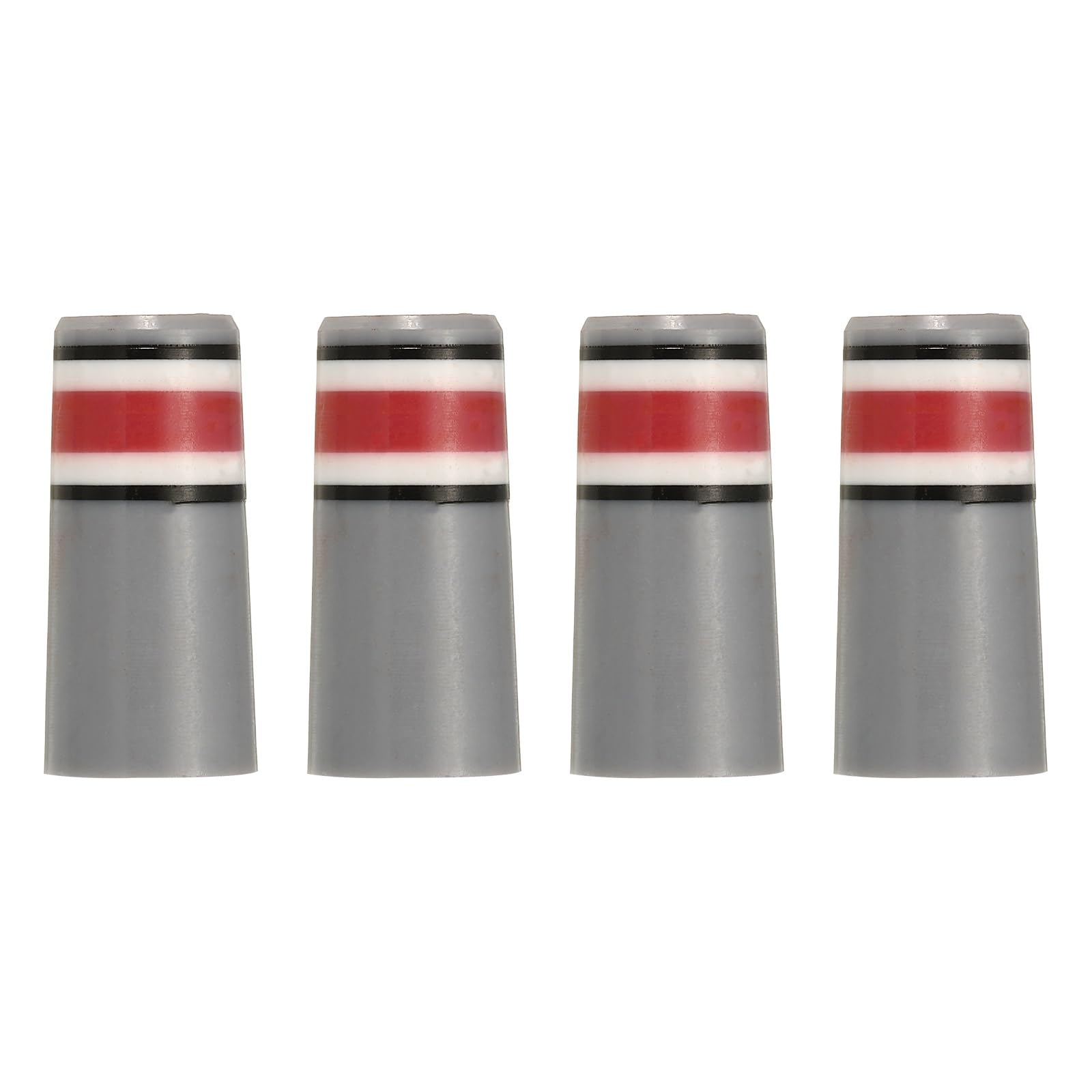 YELARXI Golf Iron Ferrules, Golf Club Ferrules Fits 0.35In Tapered Steel Shafts Plastic Golfing Accessories 10Pack & Red/Gray-Fitting for (Golfing Club Repair/Replacement)