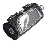 strany バイクフロントバッグ、防水 耐雨雪 バイク用タンクバッグ オートバイ収納バッグ ハンドルバーバッグ バイクパックアクセサリー 大容量 タッチスクリーン 小型バッグ オートバイ フロントハンドルバー フォークコンテナ 携帯電話ポーチ用収納袋