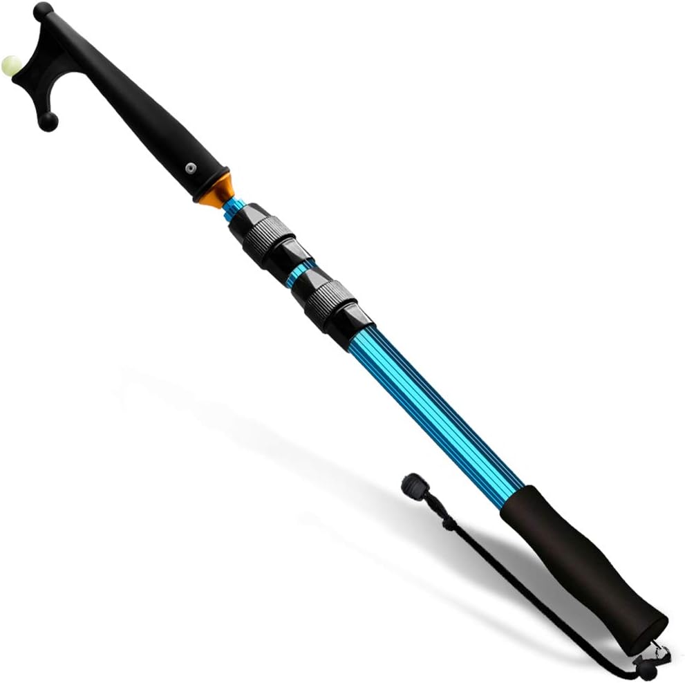 SAN LIKE Telescopic Boat Hook - Floating,Durable,Rust-Resistant with Luminous Bead,Blue Push Pole for Docking Extends from 2.63Ft to 6.75Ft : Sports & Outdoors