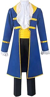 LILLIWEEN The Beast Costume Beauty Belle Maid Dress Dan Stevens Halloween Cosplay Outfits Mens Aristocrat Costume