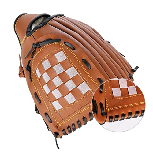 CORHAD Baseball Gloves for Men Women Teens Infield Pitcher Glove Thicken Pu PVC Large Size Random Color