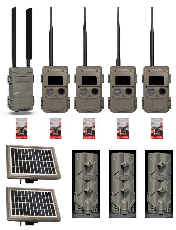 Cuddeback Cuddelink 1 L Series Home Cellular Unit Powered by Verizon or AT&T 4 Blackflash Cameras L Series 2 Solar Power Banks PW-3600 3 Battery Banks 5 16GB SD Cards New
