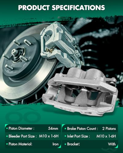 Image of SCITOO Front Left+Right Brake Calipers With Bracket 18B5009 18B5008 Compatible For Dodge Dakota 2005-2008 For Dodge Ram 1500 2006-2008 For Mitsubishi Raider 2006-2009