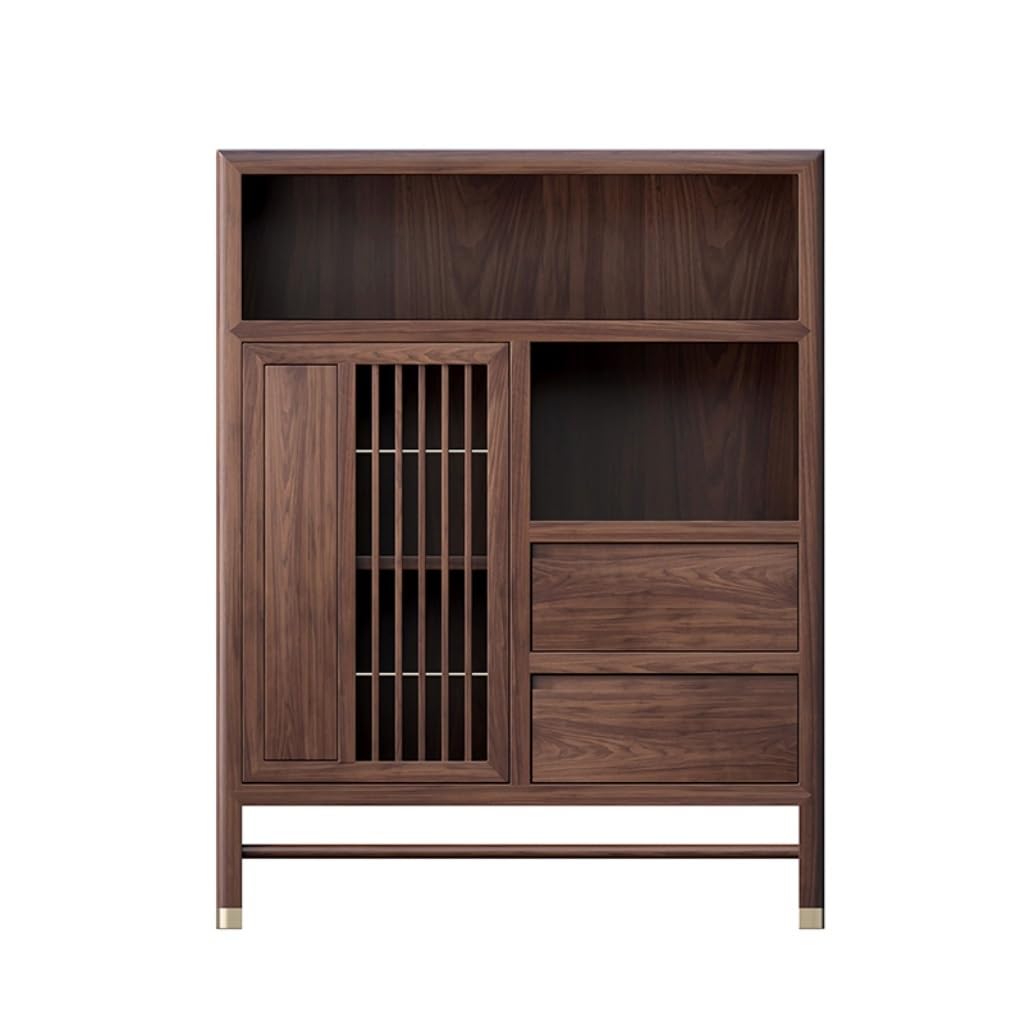 Sideboard Drinks Cabinet Chinese Elm Sideboard With Drawers, Buffet Cabinet, Entrance Display Cabinet, Suitable for Living Room, Office, Restaurant Sideboards for Living Room