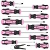 10 Piece Screwdrivers Set  Pink 