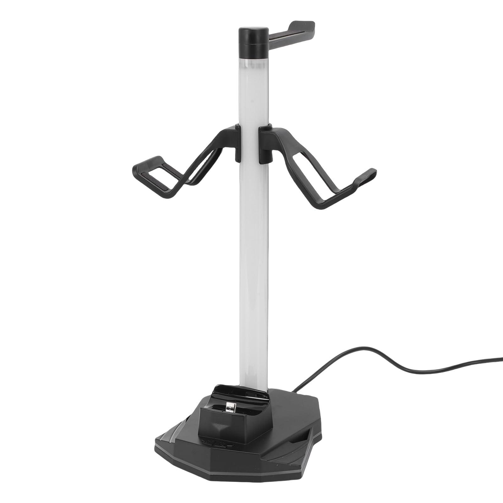 Supporto per Cuffie e Controller RGB, 3 in 1 con Base di Ricarica, Design