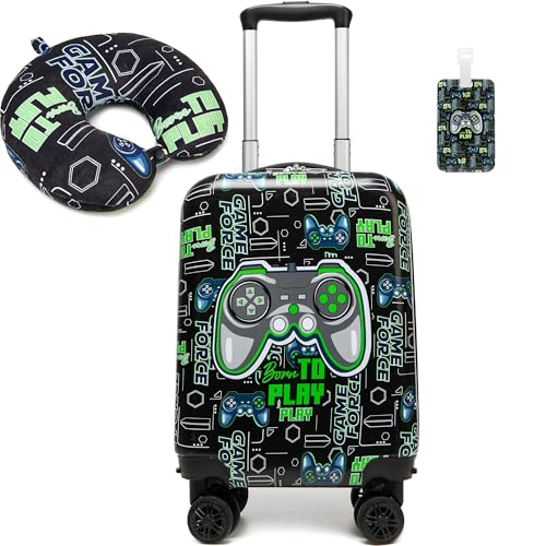 Image of Kids Luggage Set 2 Piece 16'' Hardside Spinner Wheels Carry On Airline Approved