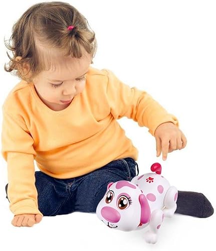 Miniatura 7 de WEofferwhatYOUwant Perro electrónico para mascotas baterías originales incluidas robot interactivo para cachorros Helen responde al tacto caminar