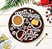 Rmeosye Santa Cookie Plate Treat Santa Christmas Wooden Round Tray Xmas Eve Cookies Milk Reindeer Snacks Cute Platter Mat Wood Plates Board for Christmas Decorations Supplies (Brown)