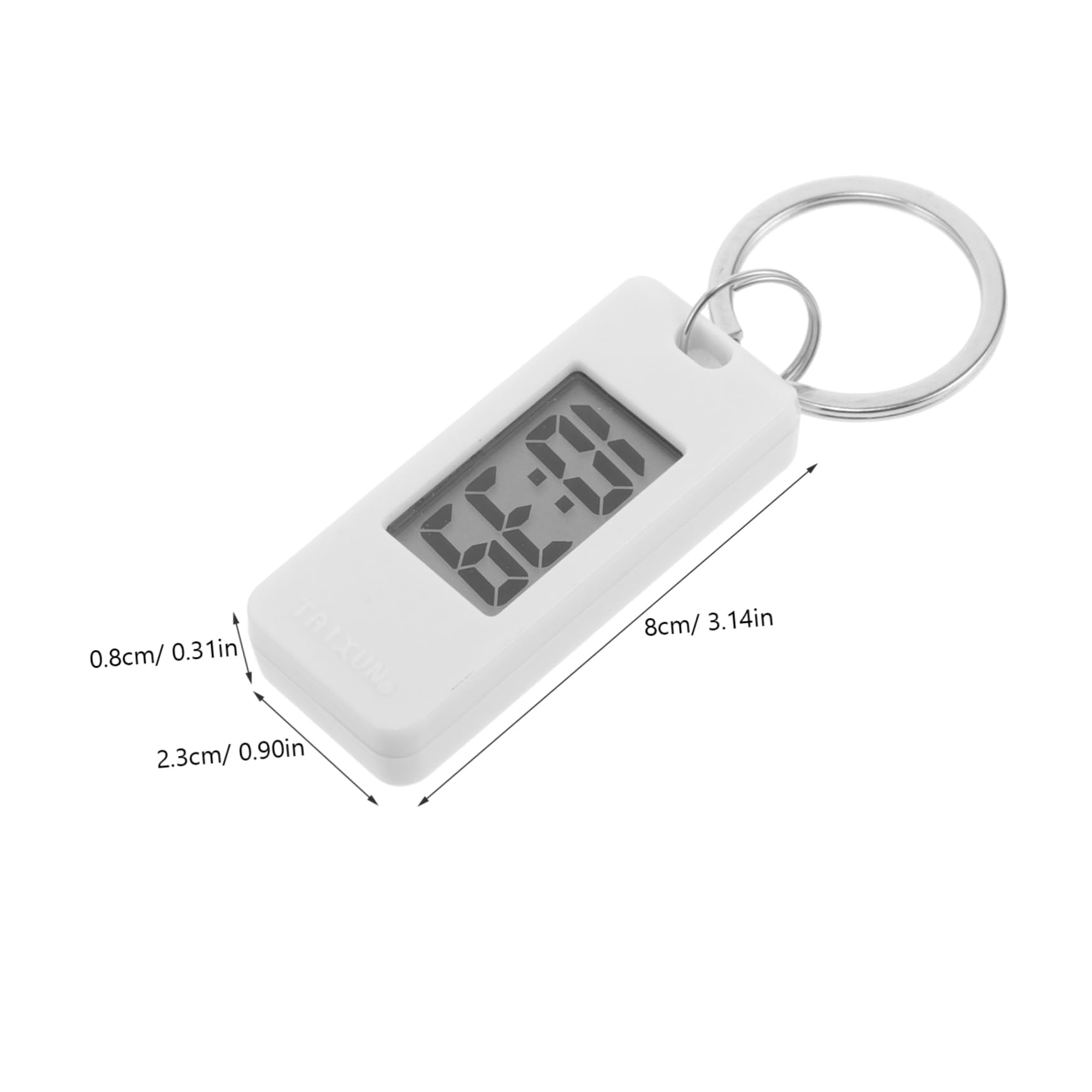 VALICLUD Llavero de Estudiante con Forma de Llavero, Reloj Digital, Reloj de Bolsillo pequeño, Reloj de Bolsillo médico, Reloj médico silencioso, Reloj de Llavero, Reloj Colgante, Color ABS,