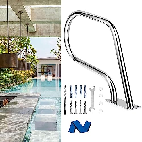 Rambarde d'escalier de piscine anti-glissade en nylon bleu contre les chutes