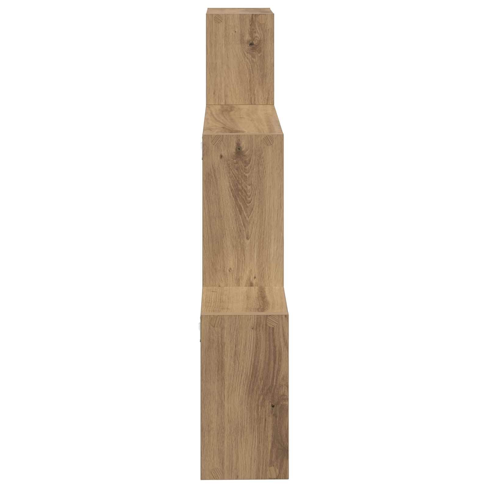 Estantería de pared de roble Artisan, 91,5 x 15 x 76 cm, ahorra espacio, con gran capacidad de carga, para salón, dormitorio, cocina, baño y oficina