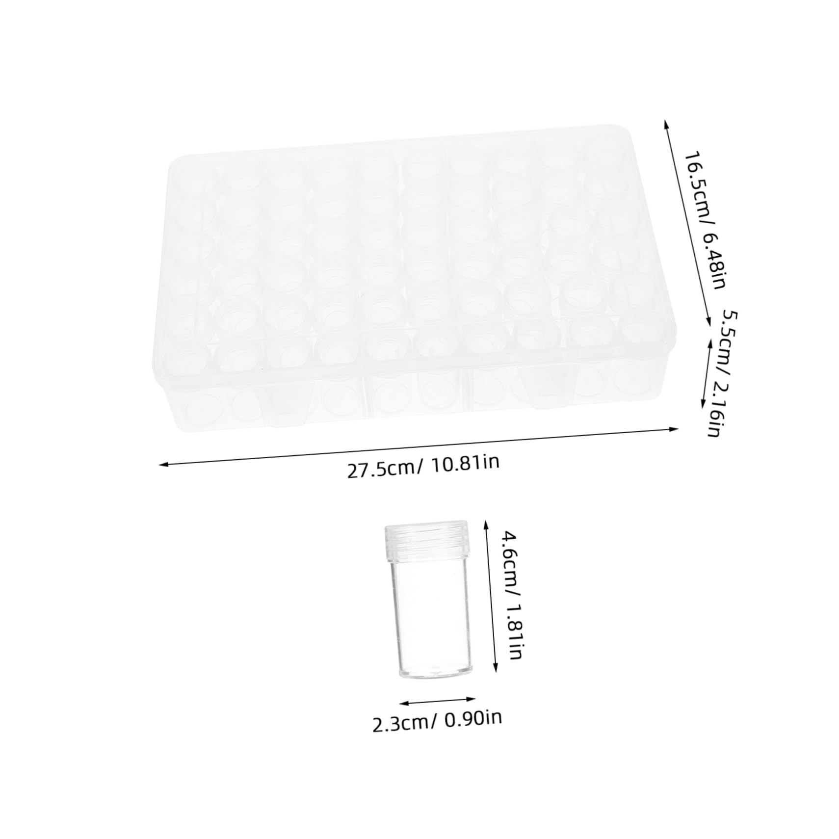 SEWOART 60 Slot Storage Organizer Box Slots Organizer for Bottles Food Storage Containers