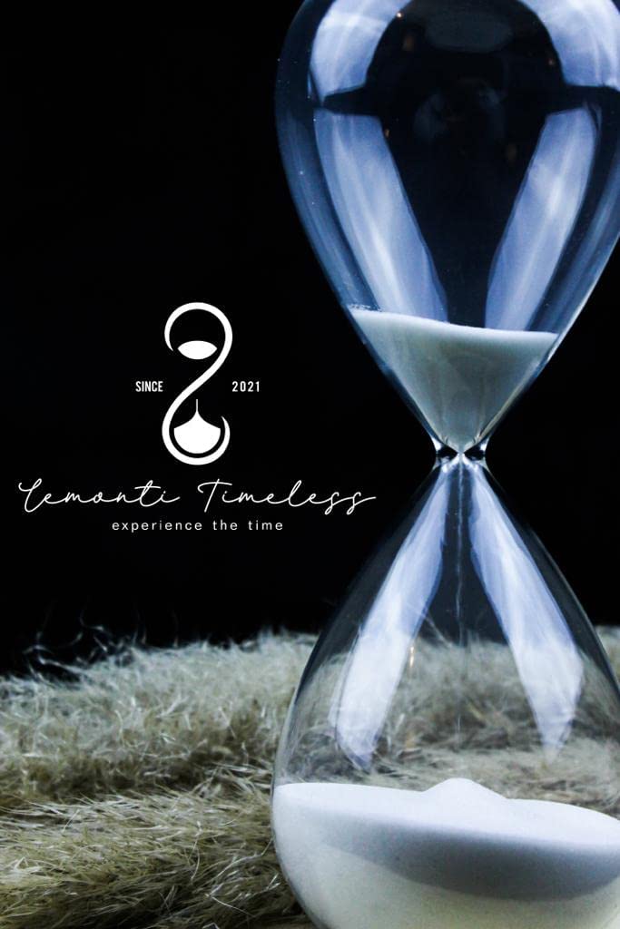 Reloj de arena de cristal | 45 minutos en negro | también en 10/15/30/45/60 min | como decoración para la oficina, la cocina y la hora para los niños…
