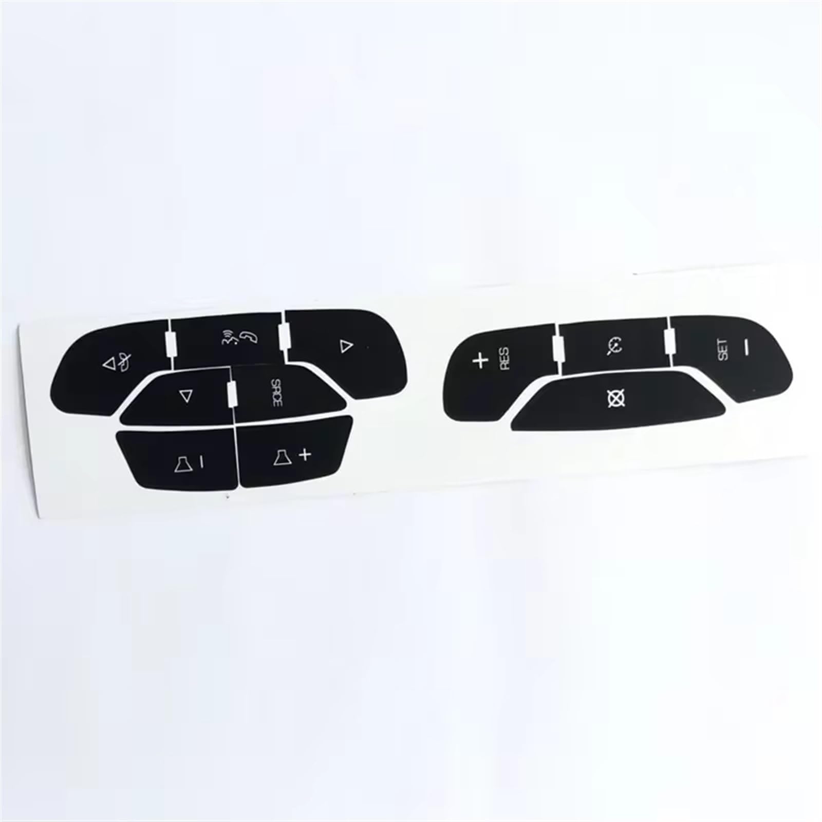 Auto Button Decals Compatible with GMC for Yukon 2007-2012 2013 2014 Car Stickers Car Steering Wheel Button Repair Stickers Kit Decals Accessories