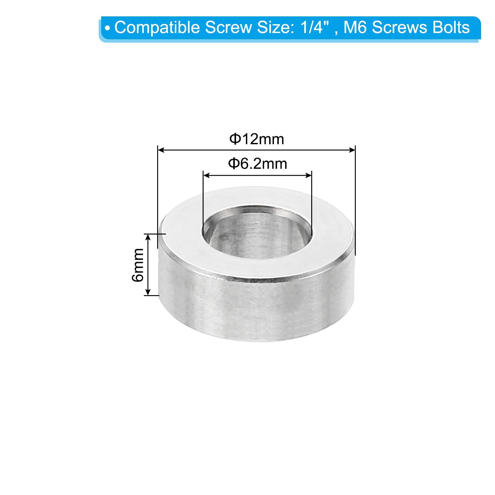 Unifizz M6 Stainless Steel Spacers - Image 2