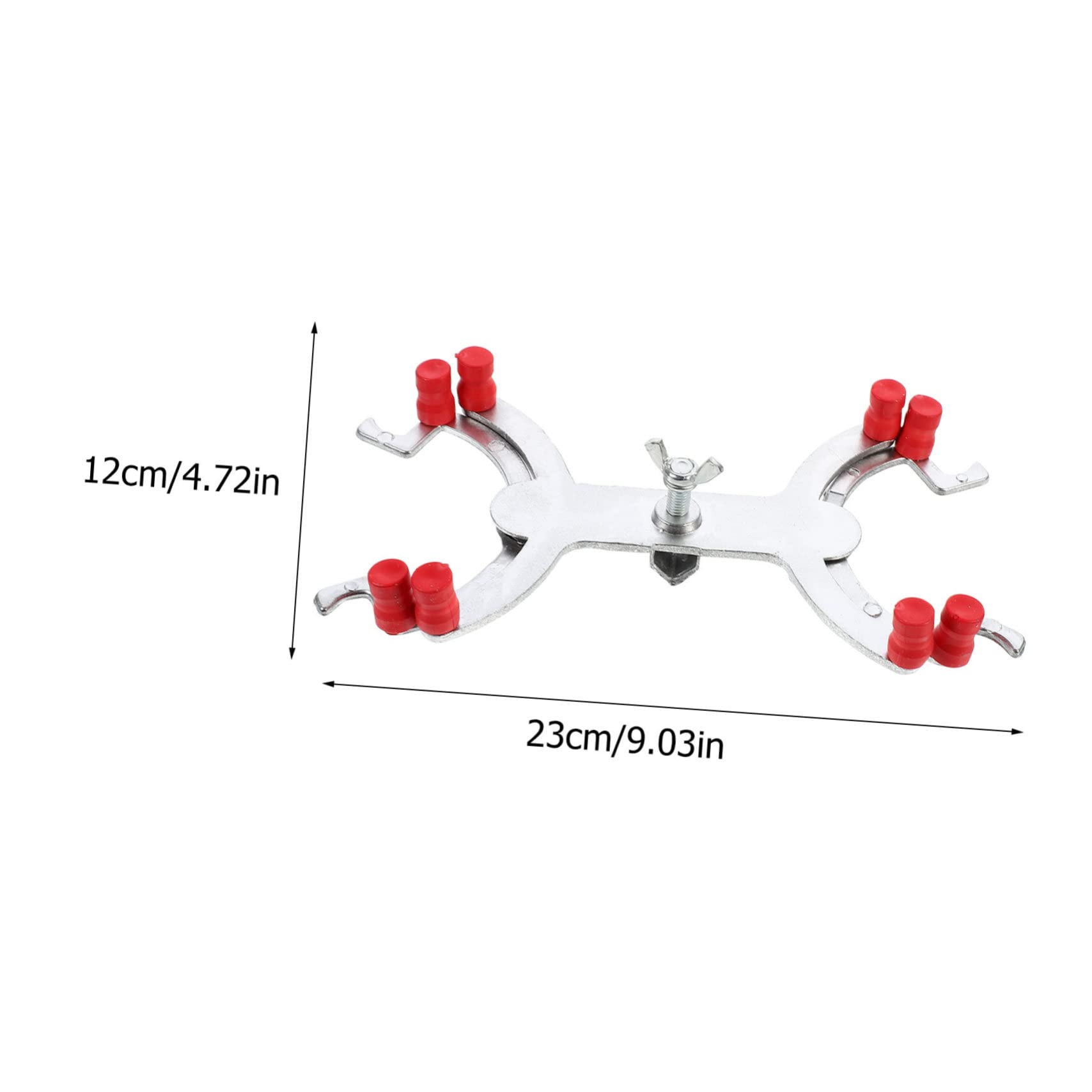 MUCKLILY Metal Butterfly Clamp Holder for Laboratory Titration Accessory Clip Easy to Use