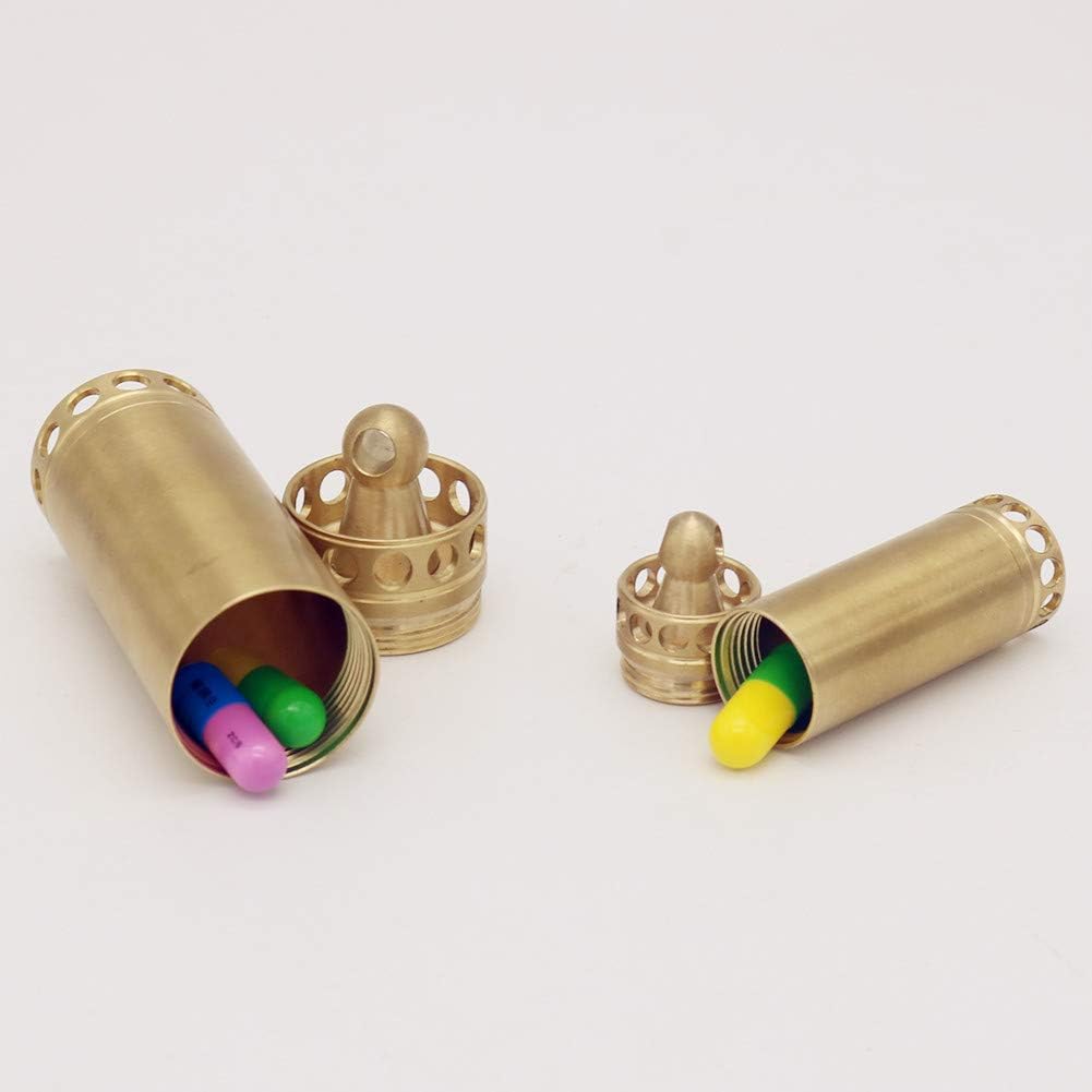 Lowest Price HRX Package Waterproof Brass Pill Case Bottle Keychain, Single Chamber Pill Fob Holder for Purse Pocket Men Gift Outdoor EDC Tool Kit Flash Deals - 40% OFF HRX Package Waterproof Brass Pill Case Bottle Keychain, Single Chamber Pill Fob Holder for Purse Pocket Men Gift Outdoor EDC Tool Kit