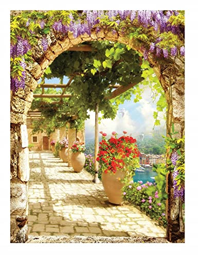 Fototapete Toskana 3D Effekt Italien Gasse 184x254 cm (BxH) - Inkl. Kleister - Küche Wohnzimmer Schlafzimmer Moderne Vertikal Motivtapeten Wandtapete Vlies Tapete UV-Beständig Montagefertig Fototapete Toskana 3D Effekt Italien Gasse 184x254 cm (BxH) - Inkl. Kleister - Küche Wohnzimmer Schlafzimmer Moderne Vertikal Motivtapeten Wandtapete Vlies Tapete UV-Beständig Montagefertig