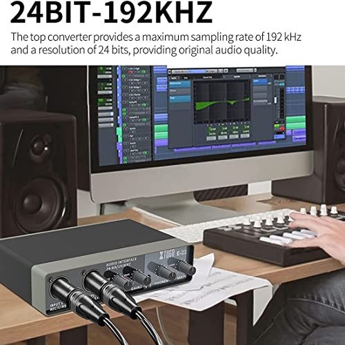 Audio-interface E22 2I2 USB met XLR Mic Preamplifier 192KHZ True Stereo for Ableton Live Lite/Pro-tools/Reaper en andere… - Image 5
