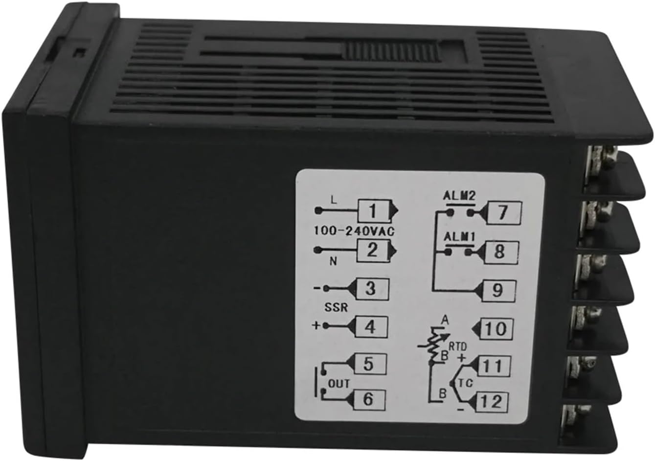 Dual Display Digital Temperature Controller Max Test Temperature 1372 °C Thermoregulator with Alarm Relay Output(HD101)