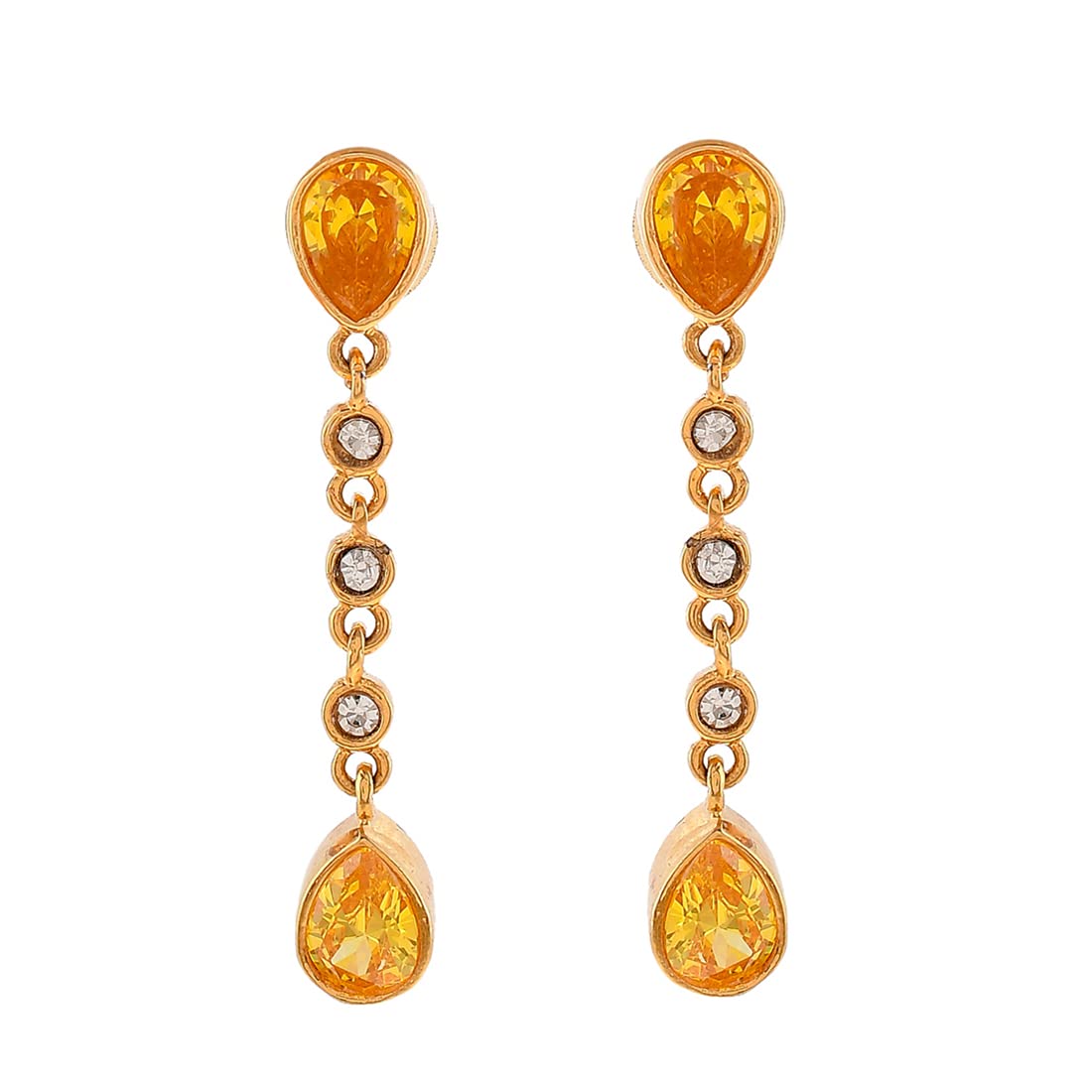 Mothers Day Yellow Pear Shaped CZ Dangler Drop Earrings (B0C4PJW5HX) Amazon Price History, Amazon Price Tracker